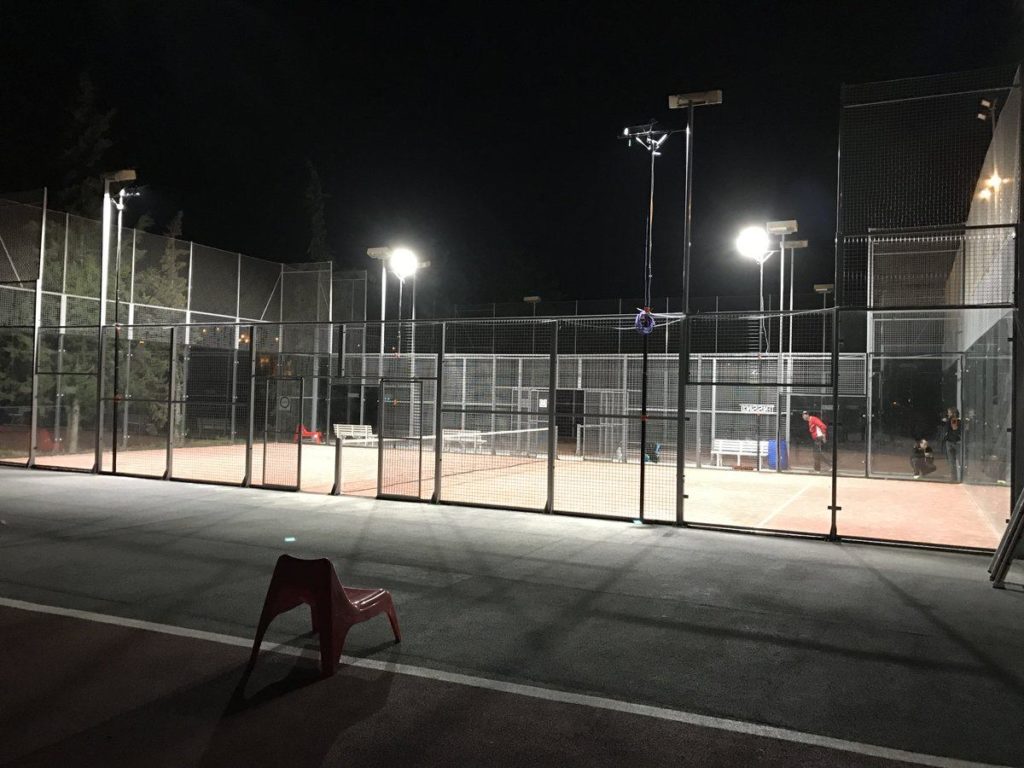 Lighting Standards on Padel Courts