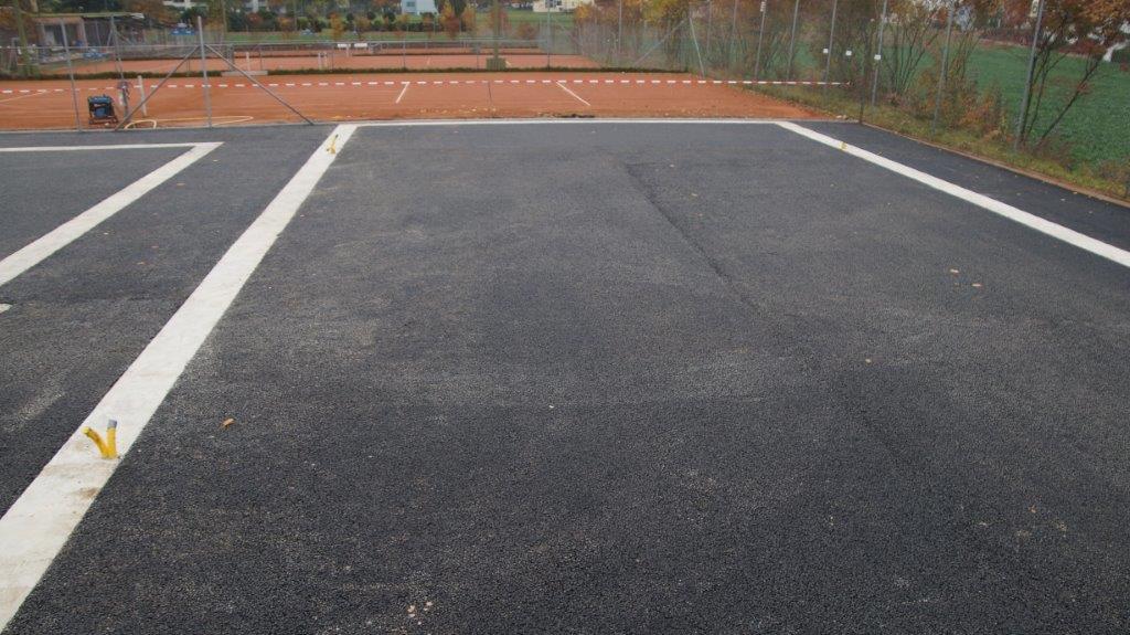 Das Fundament beim Padel Court
