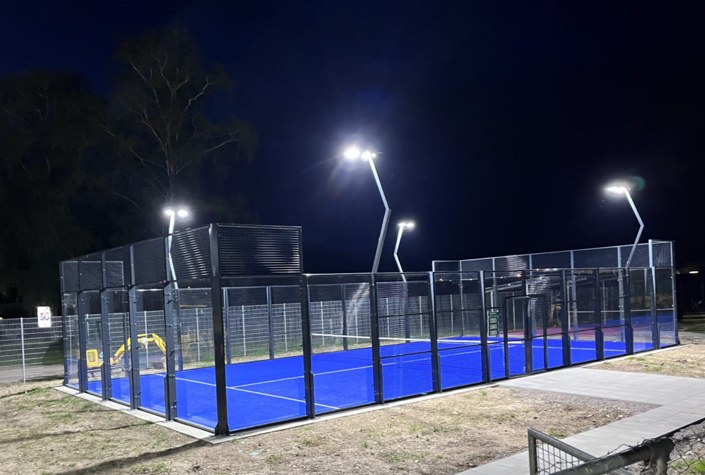 Lighting system on a Padel Court